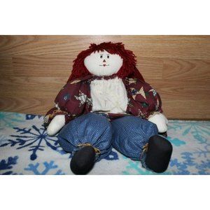 Vintage 20'inch Old School Home Made Red Haired Doll